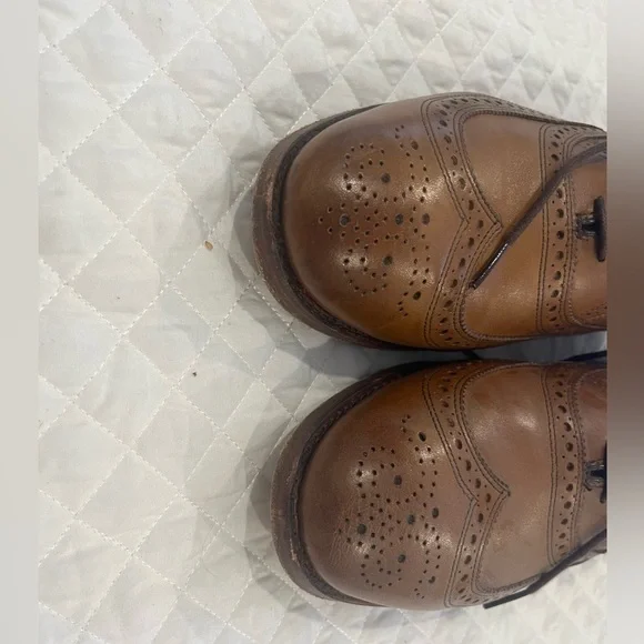 Allen Edmonds Tan McAllister Wingtips 12EEE - Picture 3 of 6